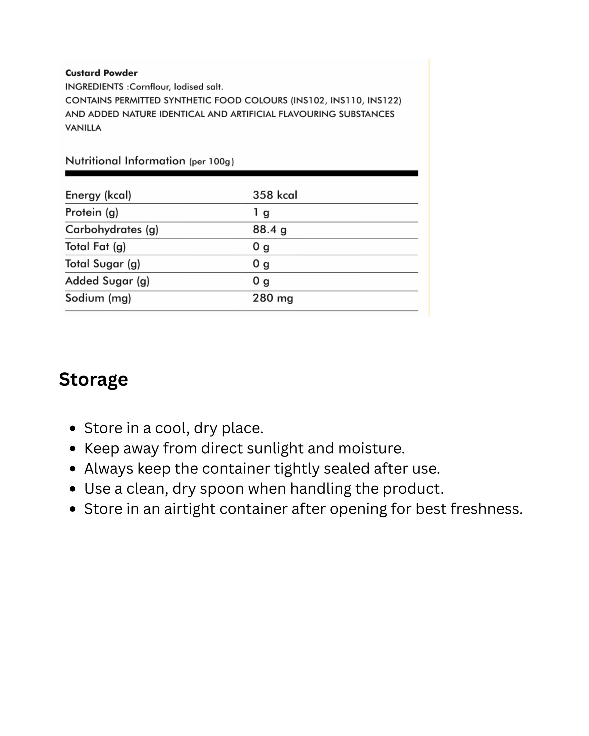 Custard Powder (100gm) - Image 2